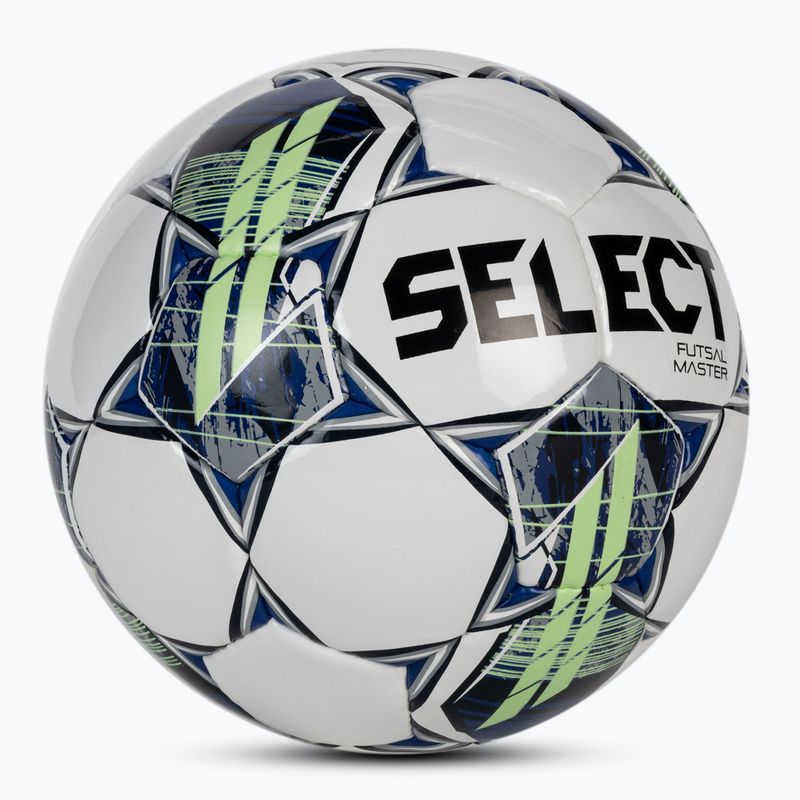 Válassza Futsal Master Shiny V22 labdarúgó fehér és fekete 310014 2
