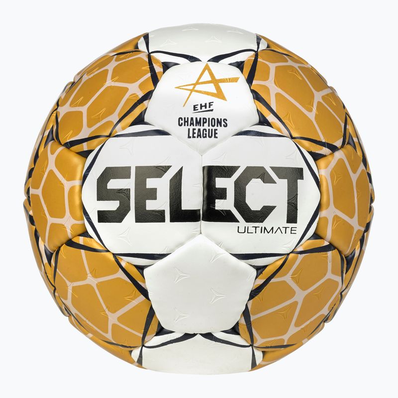 SELECT Ultimate LM v23 EHF hivatalos fehér/arany kézilabda méret 3