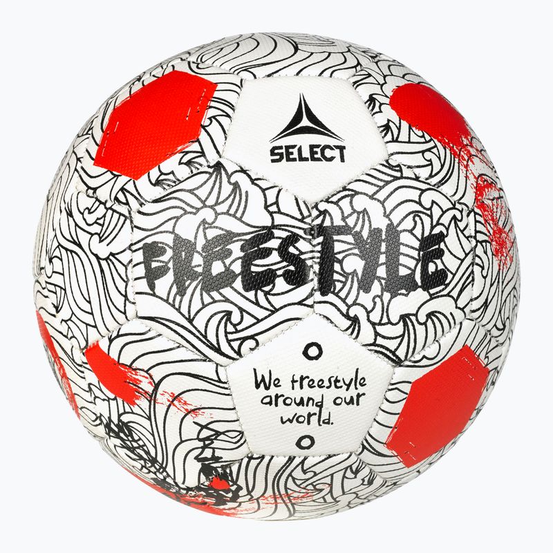 SELECT Freestyle v24 fehér/piros labdarúgó méret 4.5