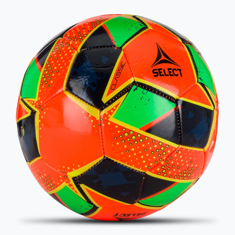 SELECT Classic v24 narancssárga/zöld labdarúgó 4-es méret 2