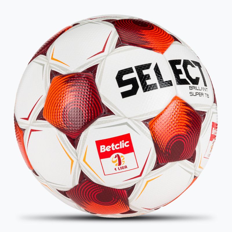 Focilabda SELECT Brillant Super FIFA Betclic 1 v25 white/red méret 5 2