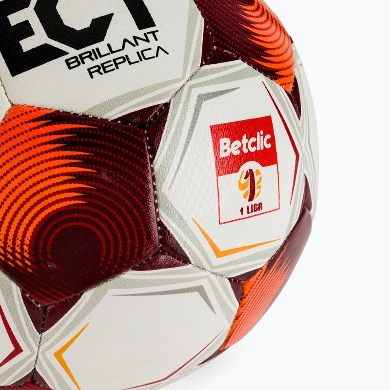 Focilabda SELECT Brillant Replica Betclic v25 white/red méret 4 3