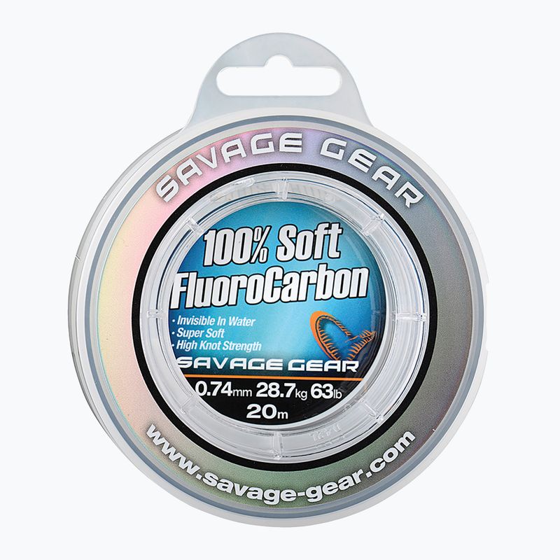 SavageGear Soft fluorocarbon zsinór átlátszó 54857