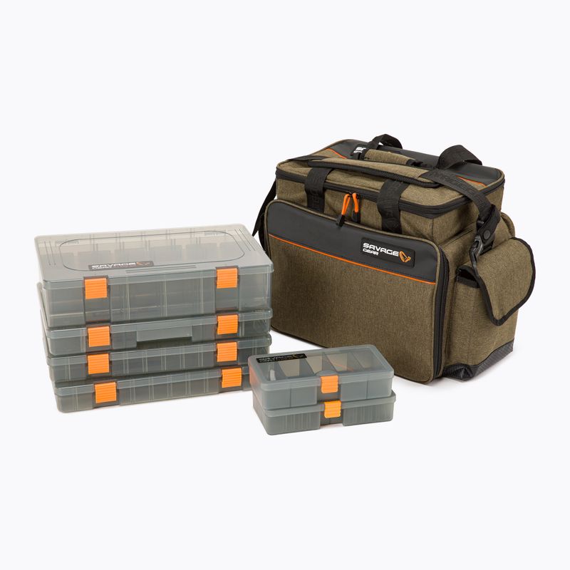 Savage Gear Specialist Csalizó táska 6 doboz barna 74236 13