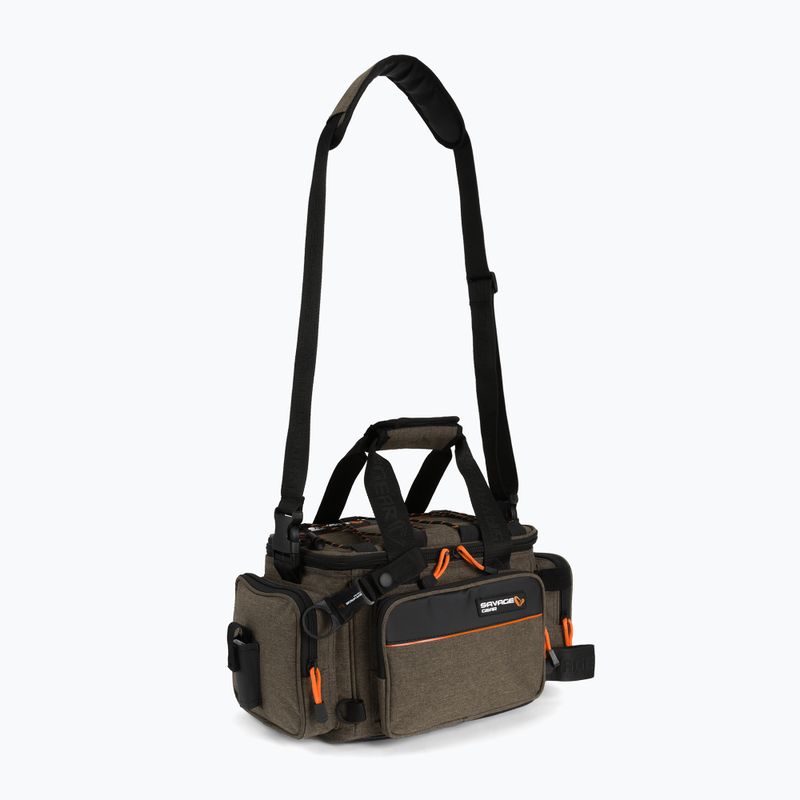 SavageGear Specialist puha csalitartó táska 1 doboz 10 táska barna 74240 2
