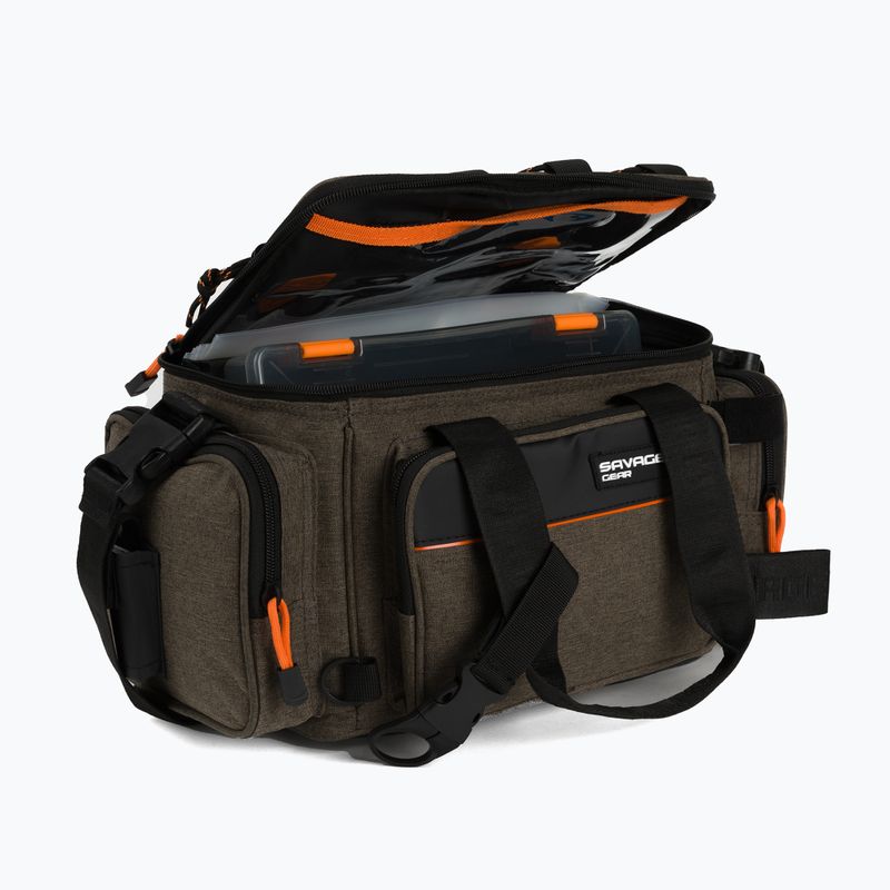 SavageGear Specialist puha csalitartó táska 1 doboz 10 táska barna 74240 5