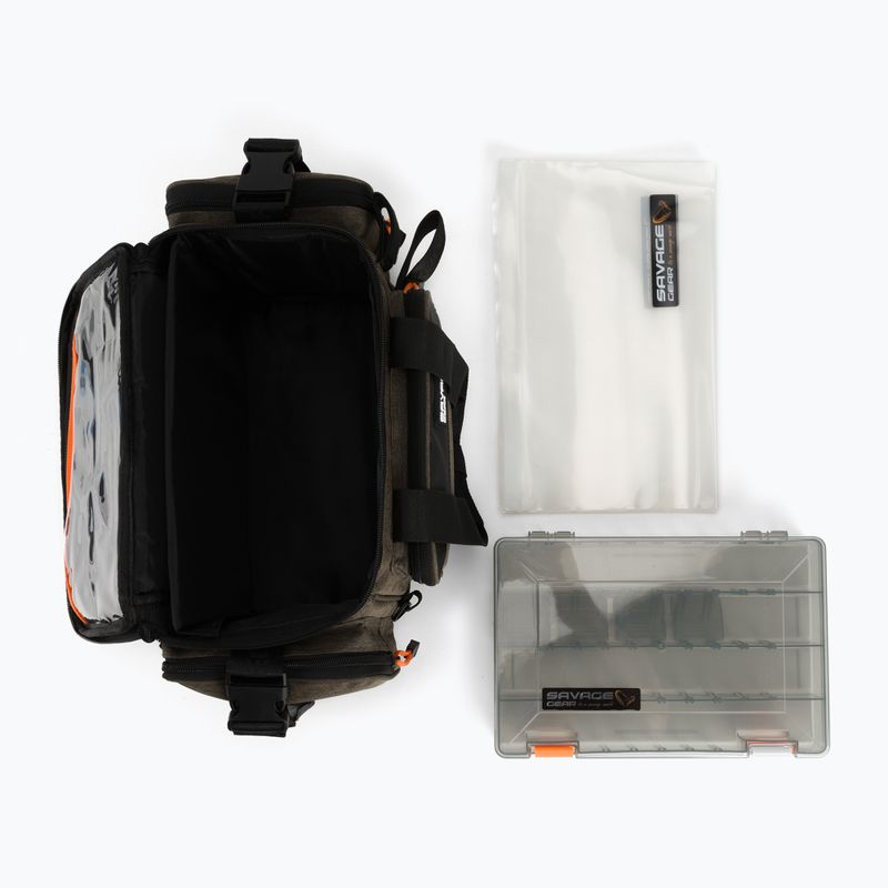 SavageGear Specialist puha csalitartó táska 1 doboz 10 táska barna 74240 6