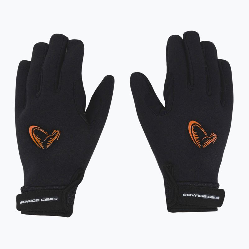 Savage Gear Neoprén Stretch Glowe horgászkesztyű fekete 76466 2