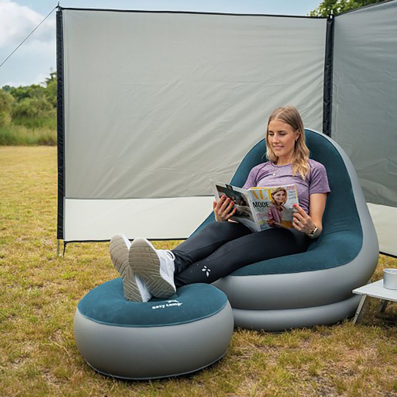 Easy Camp Comfy Lounge Set acél kék felfújható utazószék 4