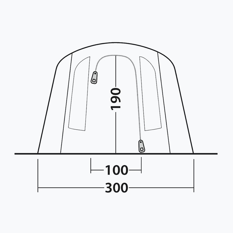 Kempingsátor 4-osobowy Outwell Sacramento 4 Air blue 8