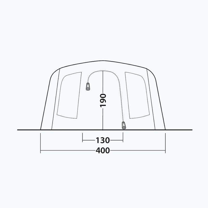 Kempingsátor 6-osobowy Outwell Sacramento 6 Air blue 8