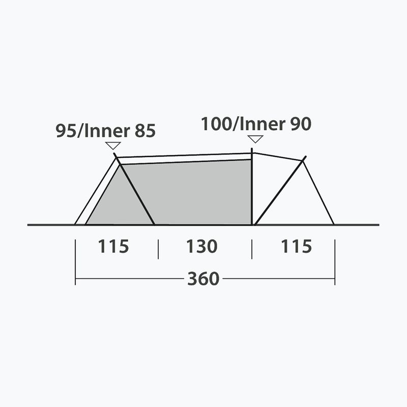 Kempingsátor 2-osobowy Outwell Nexion 2 Ocean blue/green 11
