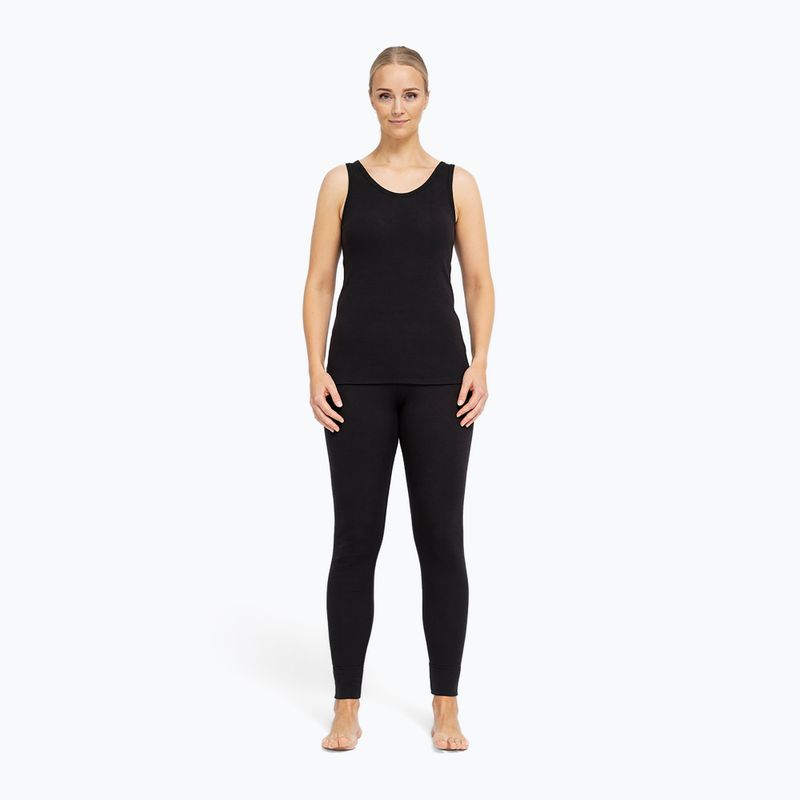 Női termoaktív póló Dovre Wool Singlet black 2