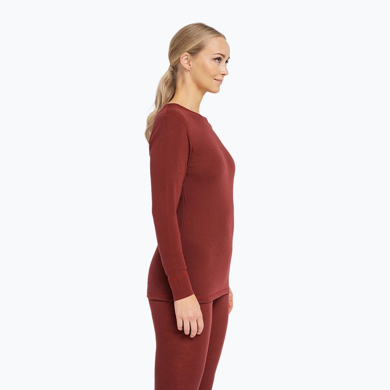 Női Termoaktiv pulóver Dovre Wool burgundy 2
