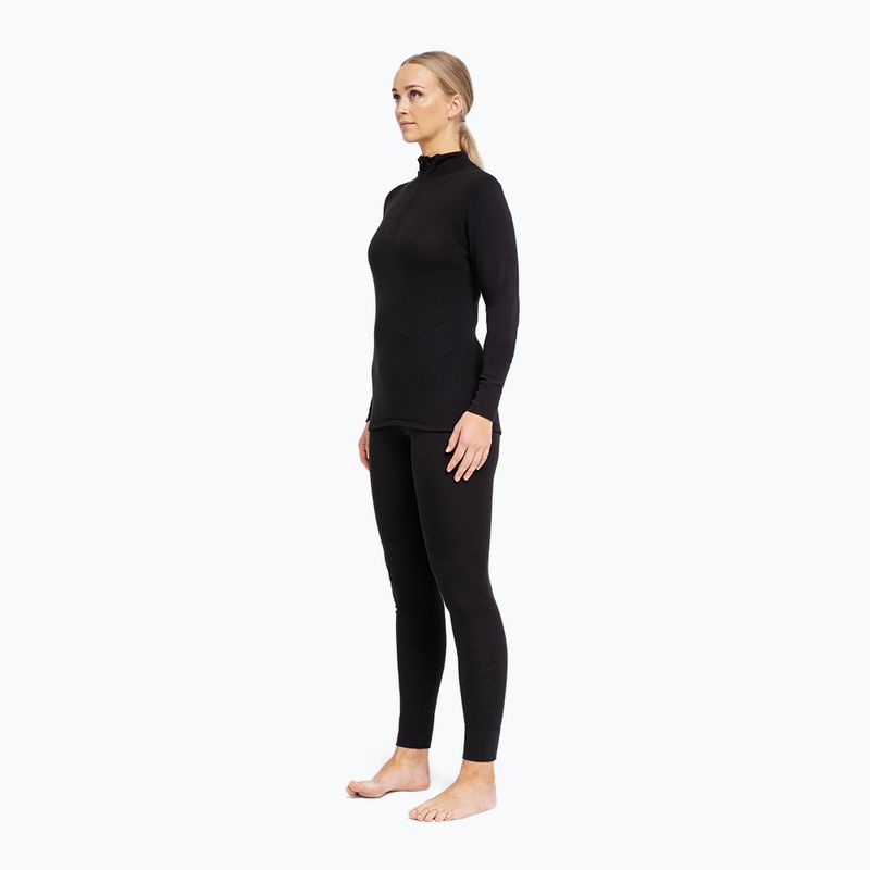 Női Termoaktiv pulóver Dovre Wool Zip black 4