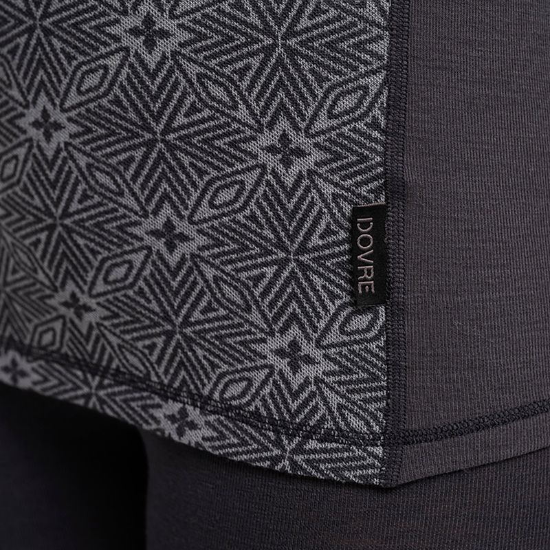 Női Termoaktiv pulóver Dovre Wool Organic Half Zip grey 4