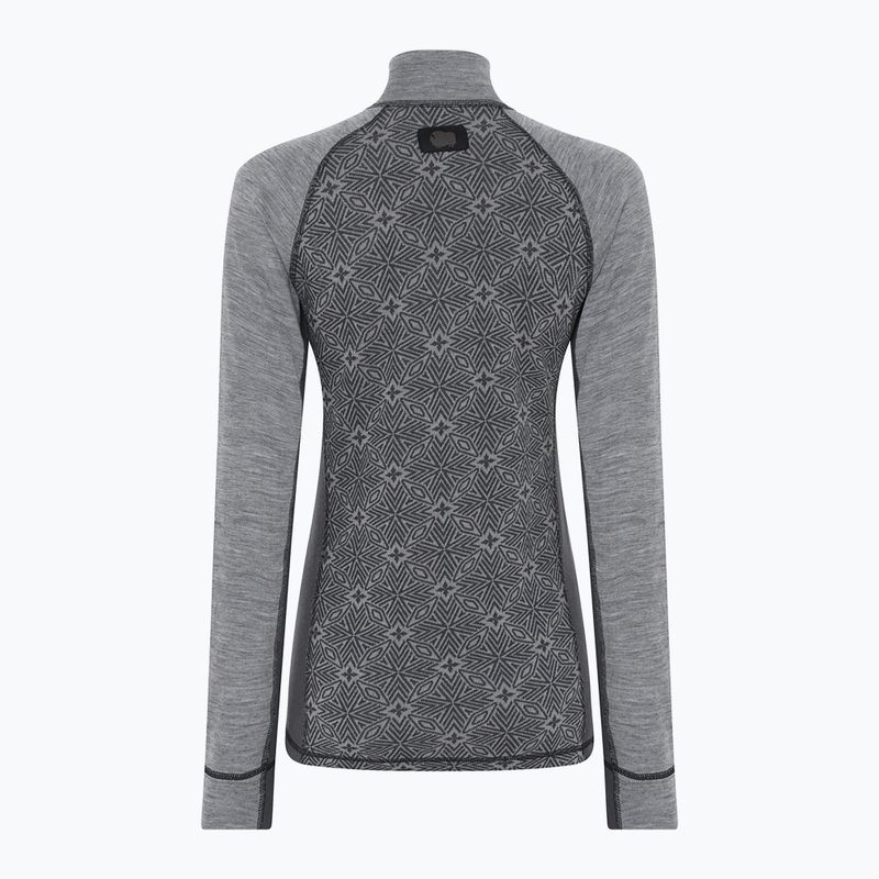 Női Termoaktiv pulóver Dovre Wool Organic Half Zip grey 6