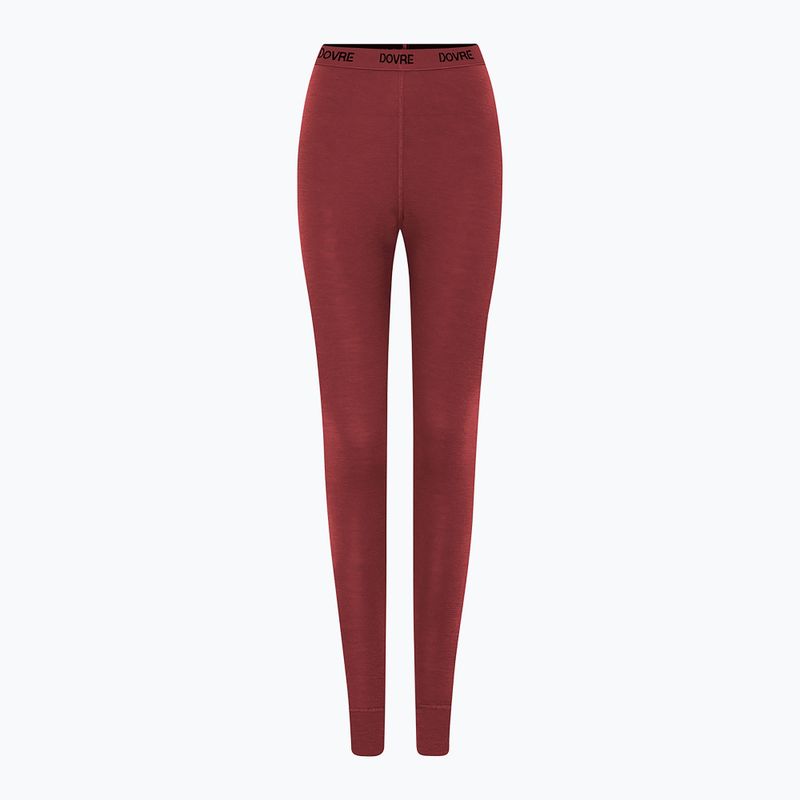 Női thermoaktív nadrág Dovre Wool Pants burgundy 2