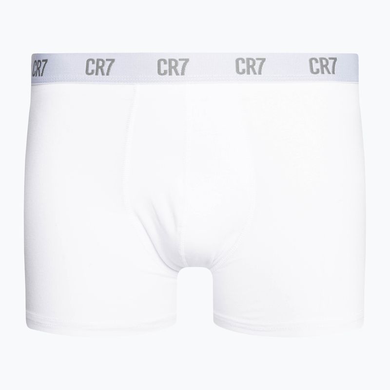 Férfi CR7 Basic Trunk boxeralsó 3 pár szürke melange/fehér/tengerészkék 2