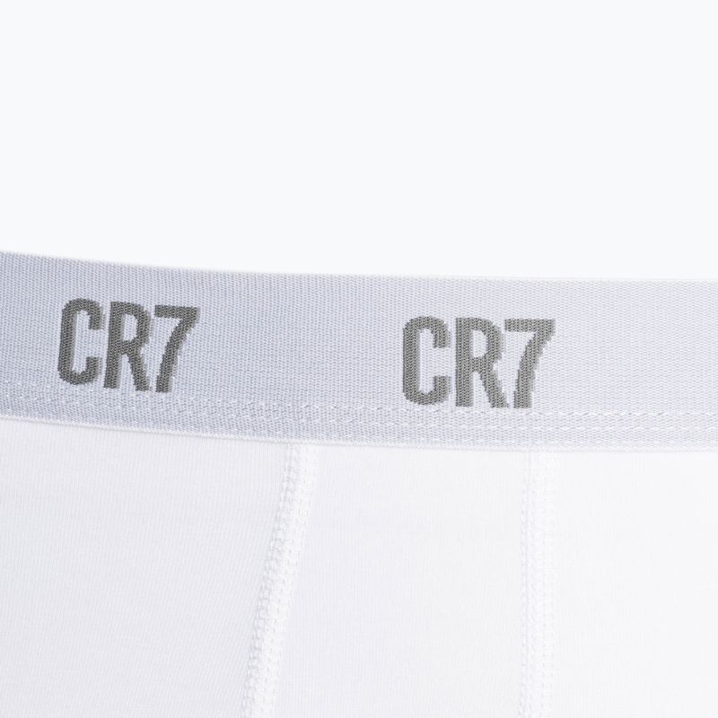 Férfi CR7 Basic Trunk boxeralsó 3 pár szürke melange/fehér/tengerészkék 4