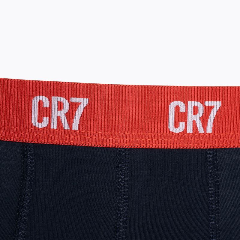 Férfi CR7 Basic Trunk boxeralsó 3 pár szürke melange/piros/tengerészkék 10