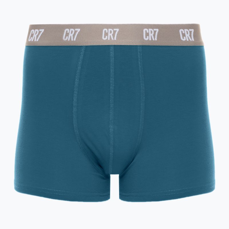 Férfi CR7 Basic Trunk boxeralsó 3 pár fekete/zöld/világoszöld 3