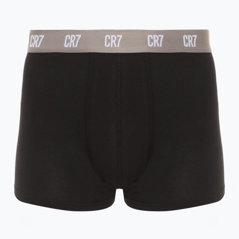 Férfi CR7 Basic Trunk boxeralsó 3 pár fekete/zöld/világoszöld 4