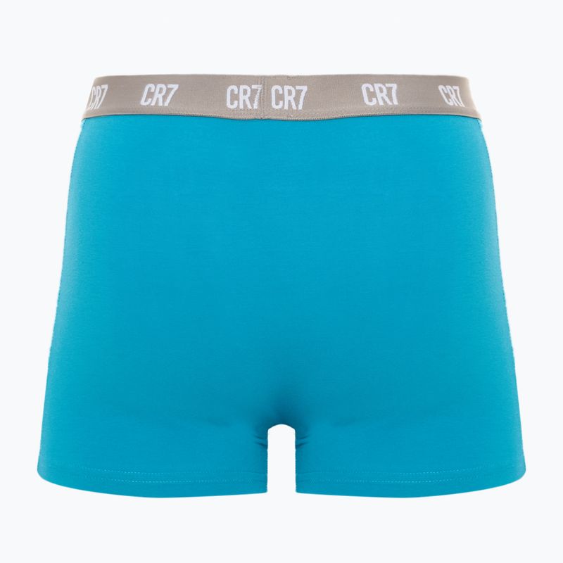 Férfi CR7 Basic Trunk boxeralsó 3 pár fekete/zöld/világoszöld 5