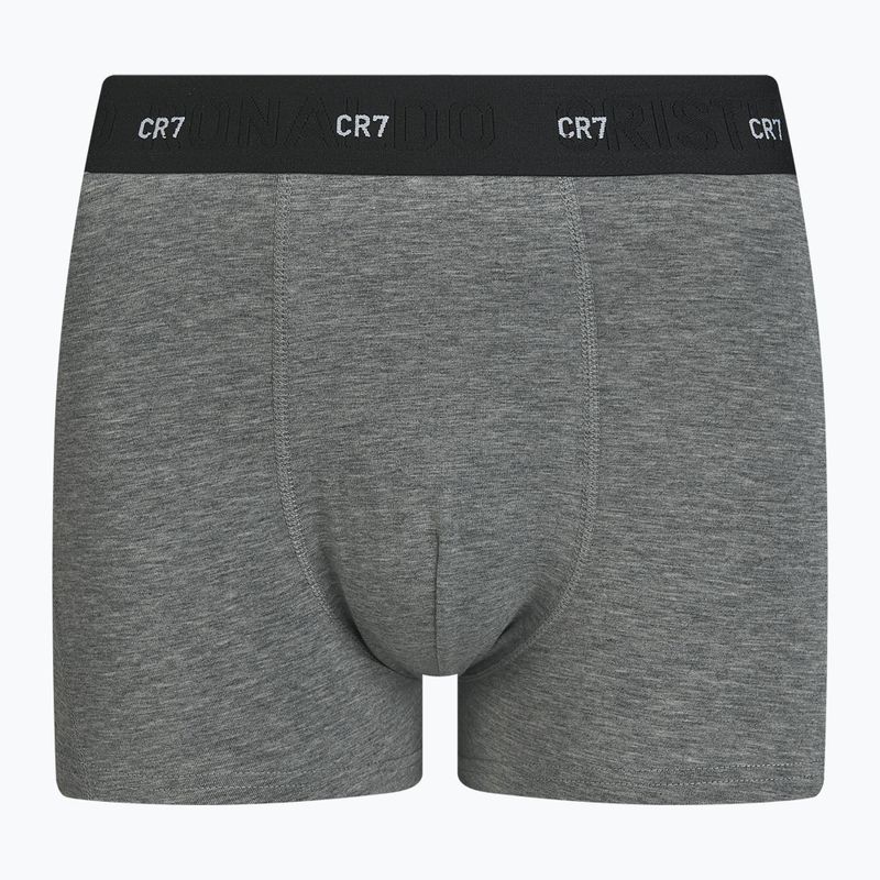 Férfi boxeralsó CR7 Bamboo Trunk FSC 3 darab black/dark grey/grey 5