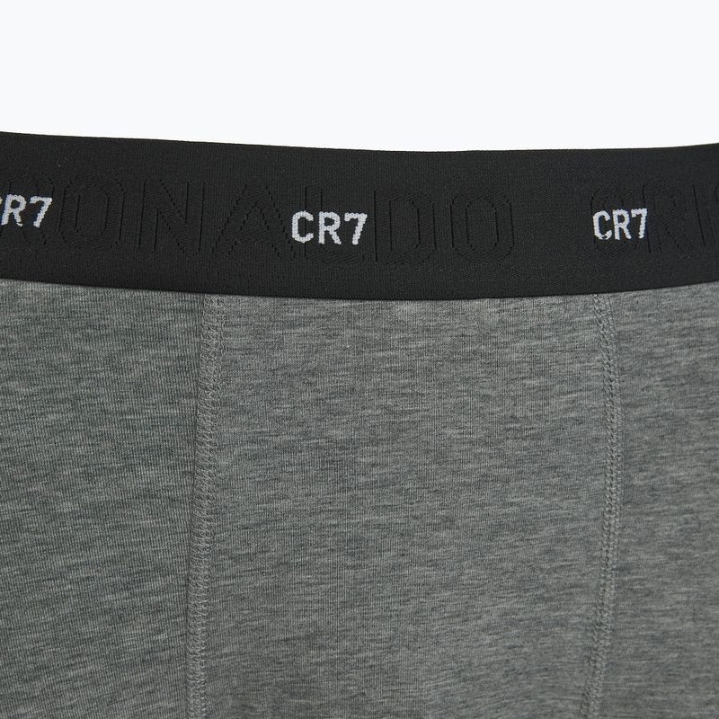 Férfi boxeralsó CR7 Bamboo Trunk FSC 3 darab black/dark grey/grey 7