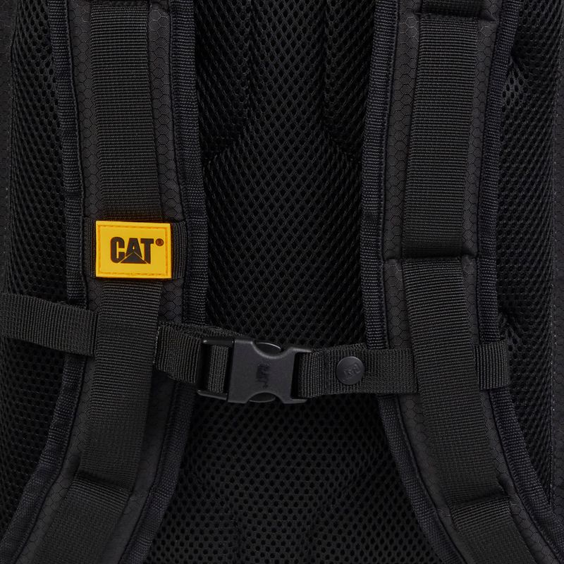 Városi hátizsák Caterpillar Logan Backpack 25 l black/yellow 10