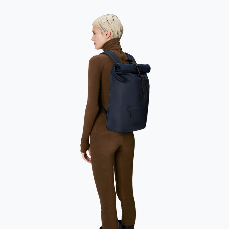 Városi hátizsák Rains Rucksack Rolltop 13 + 4 l navy 3