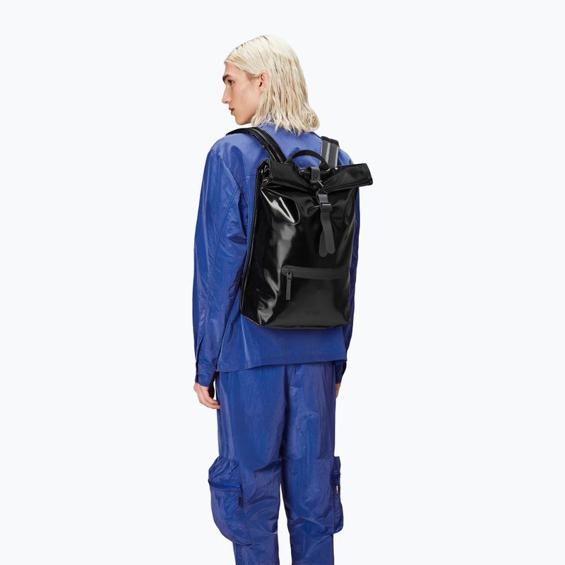 városi hátizsák Rains Rucksack Rolltop W3 13 l night 3