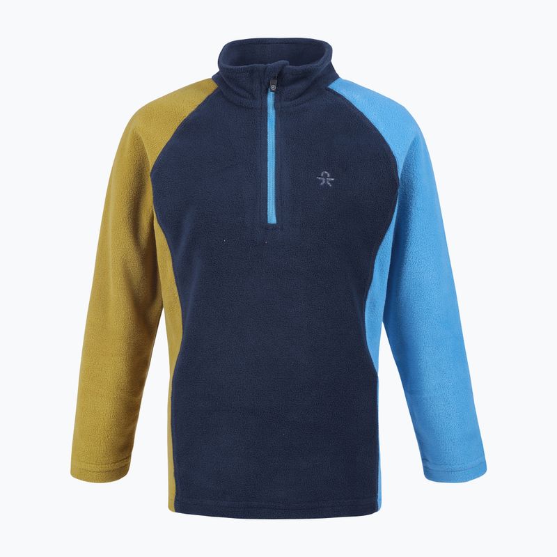 Color Kids Fleece Pulli Colorblock kék gyerek polár pulóver 740773.7280