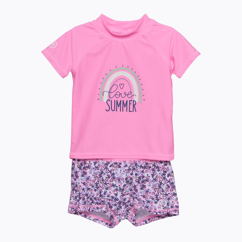 Póló + úszónadrág Color Kids szett rózsaszín CO7200895708
