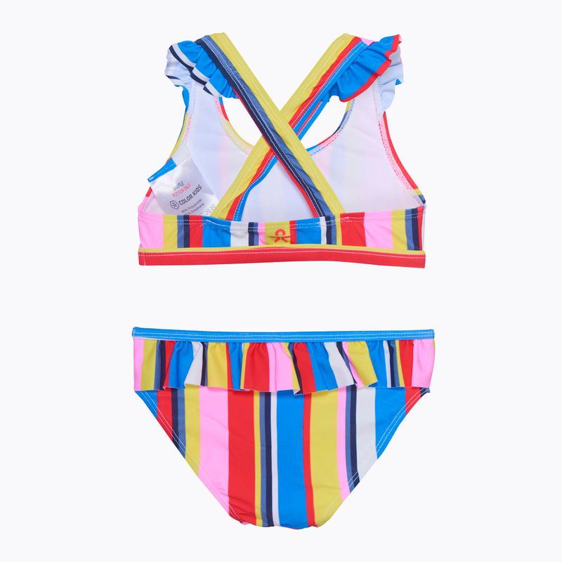 Gyermek kétrészes fürdőruha Color Rövid szoknya Bikini Color CO7201115380 2