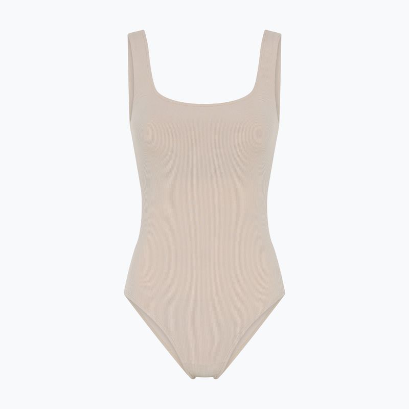 Girlfriend Collective Penny Square Neck krém női tréning body 7