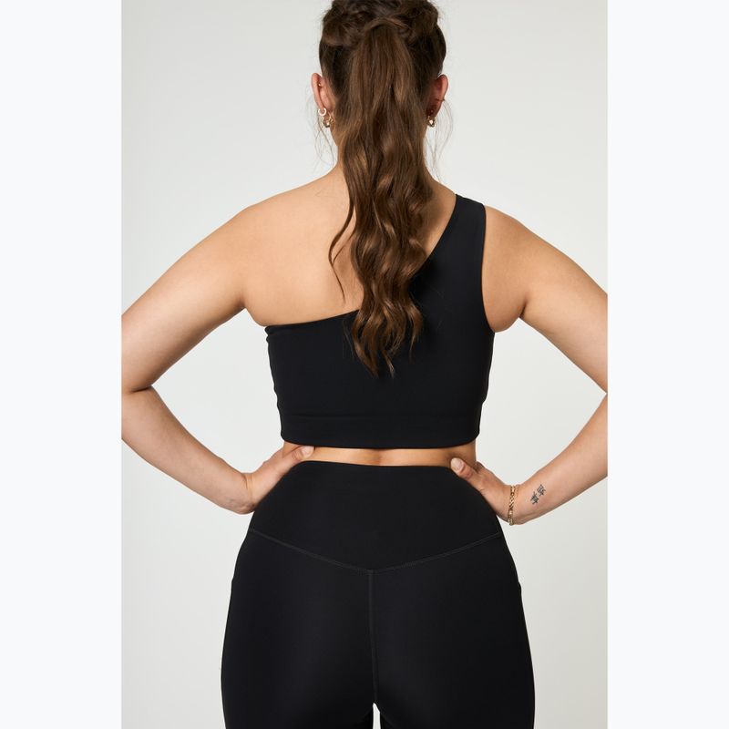 Girlfriend Collective Bianca One Shoulder edzőmelltartó fekete 3
