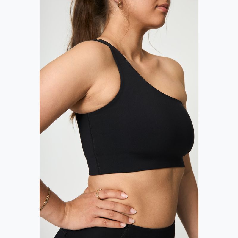 Girlfriend Collective Bianca One Shoulder edzőmelltartó fekete 4