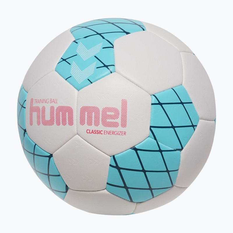 Kézilabda Hummel Classic Energizer off white/light blue/marine size 2 2