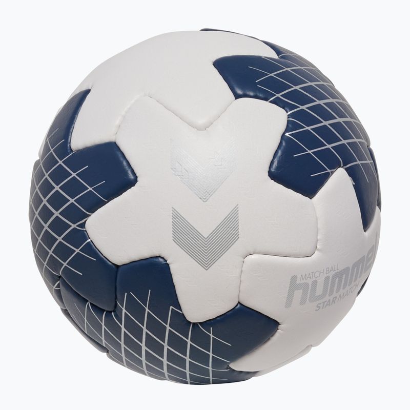 Kézilabda Hummel Star Mach white/marine/silver size 2 2