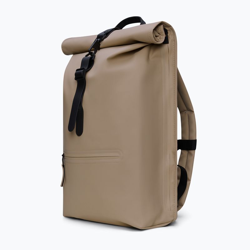 Városi hátizsák Rains Rucksack Rolltop Beige 2