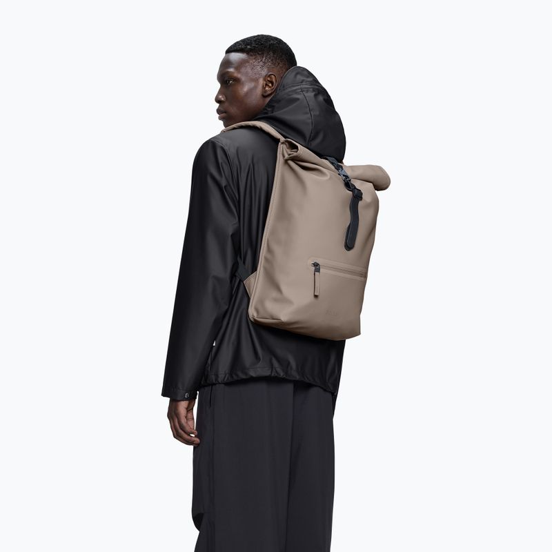 Városi hátizsák Rains Rucksack Rolltop Cinder 4