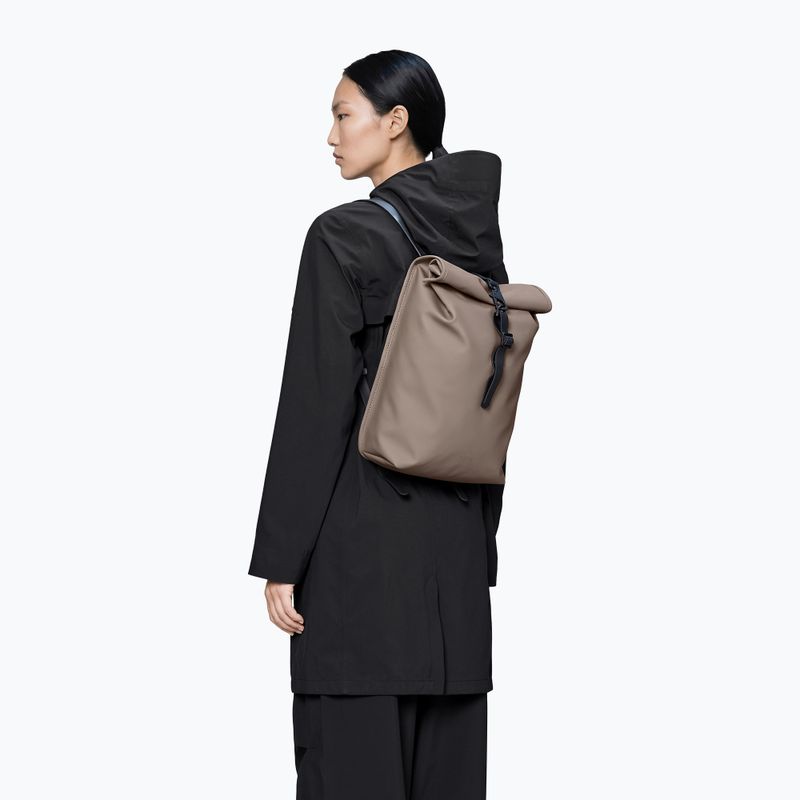 Városi hátizsák Rains Rolltop Rucksack Mini Cinder 3