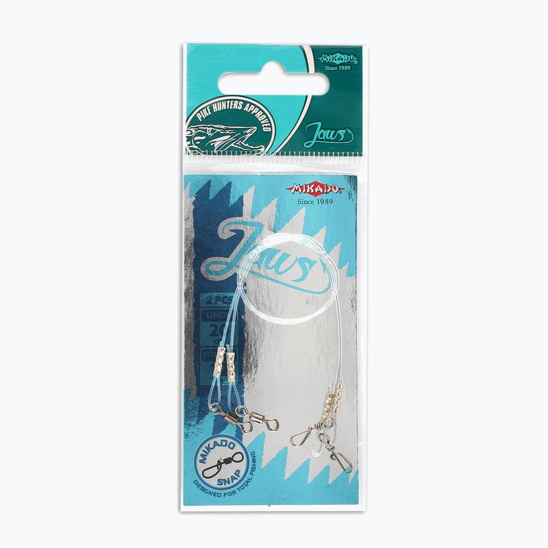 Mikado Fluorocarbon fonóelőke Jaws Medium 12 kg 2 db átlátszó ZGJ01-25-12