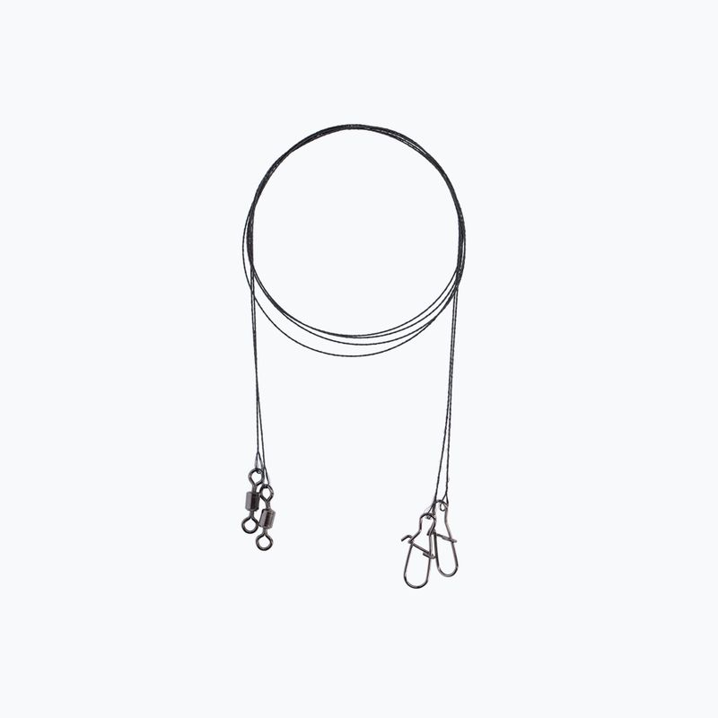 Mikado Tungsten spinning leader állkapcsok Extralight 2,5 kg 2 db fekete ZGJ04-15-2,5