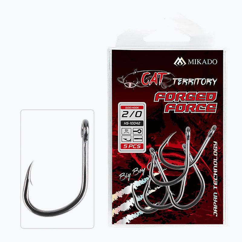 Mikado Cat Territory Forged Force harcsahorgok 4 db fekete nikkel HS10042