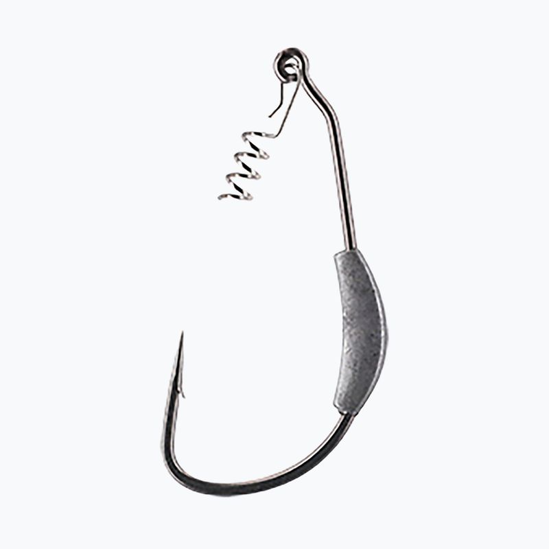 Mikado Jaws Offset csali horog csavaros súllyal 7G 3 db ezüst HJA04 2