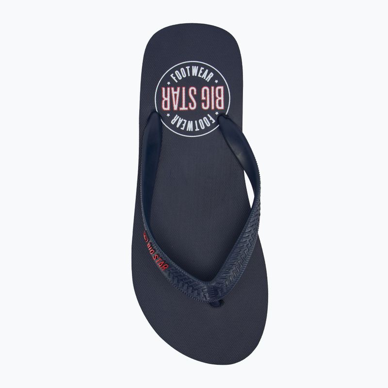 BIG STAR férfi flip flop JJ174537 tengerészkék 5
