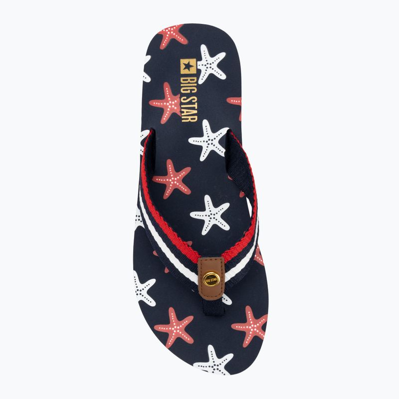 BIG STAR női flip flop RR274A127 tengerészkék / vörös 5